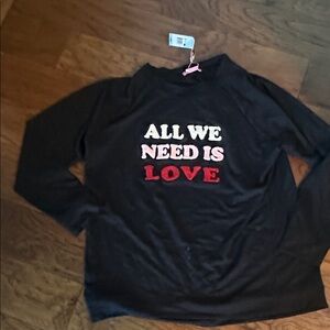Long  Sleeve Shirt with Love Design